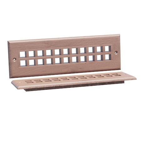 Designs Of Distinction 11.75"W Grate Style Toe Kick Vent - Red Oak 01992110AK1